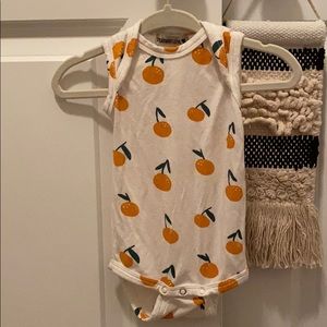 Spearmint Love Sleeveless bodysuit, oranges